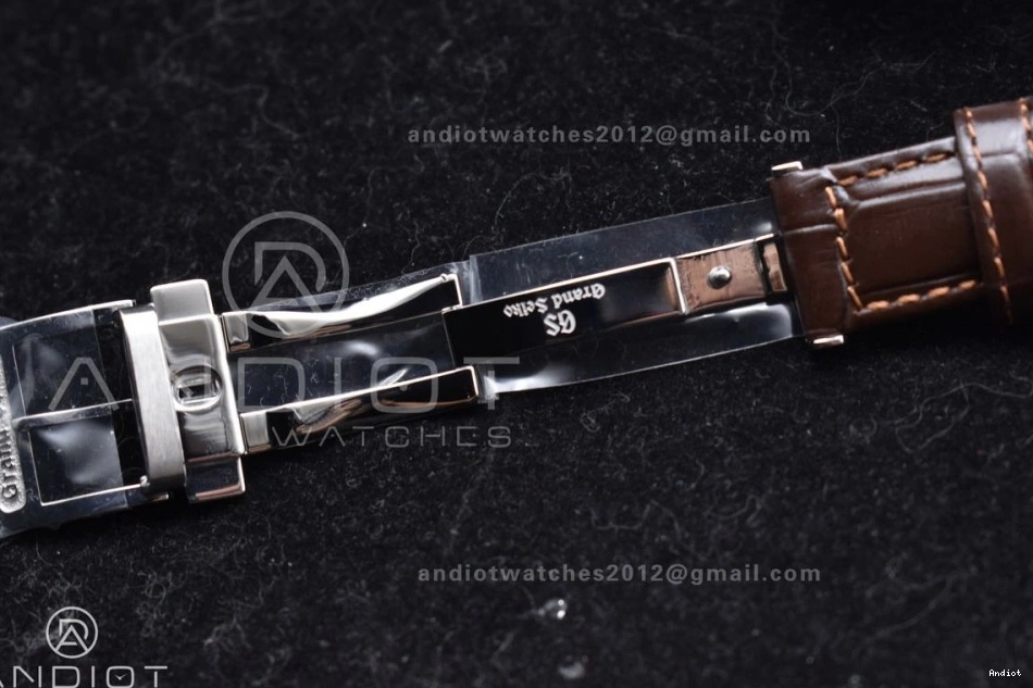 Grand Automatic SS Best 1:1 Seasonal NH Dial Brown GSF Edition Elegance Strap Cream on 890 Seiko Leather 0713